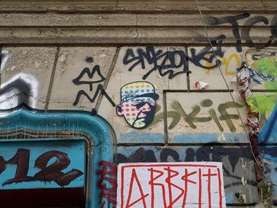photo graffiti Paris 20eme arrondissement